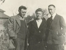 RPPC Nels Mork and Donald Family Vintage Real Photo Post Card OS 091613 