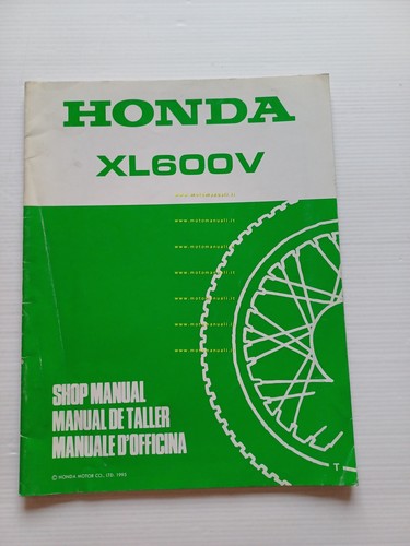 Honda Transalp XL 600 V VARIANTI 1995 manuale officina ITALIANO originale - Picture 1 of 10
