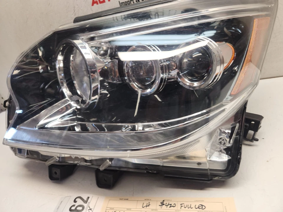 Faro izquierdo conductor LED 2014 2015 2018 2019 LEXUS GX460 GX 460 OEM AX17362 Foto 3 de 4