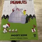 Gemmy Christmas Peanuts 4.5 ft Snoopy Woodstock Igloo Scene Airblown Inflatable