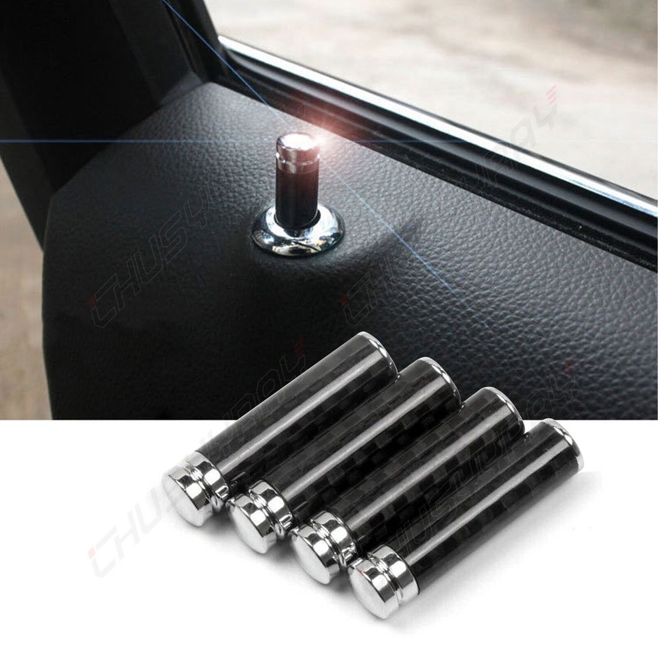 4x Universal Car Interior Door Lock Knobs Handle Pull Pin Trim Vehicle