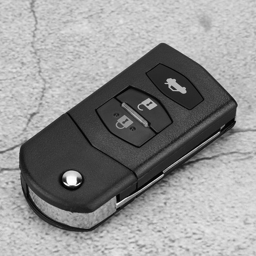 ⁺3 Button Car Remote Folding Flip Key Fob Case Blade Cover Shell Fit For MAZDA 2 - Picture 4 of 7