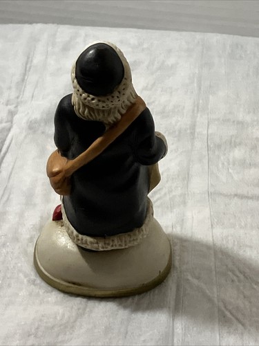 VINTAGE CERAMIC 1902 SANTA CLAUS FIGURINE HANGING ORNAMENT - Picture 3 of 5
