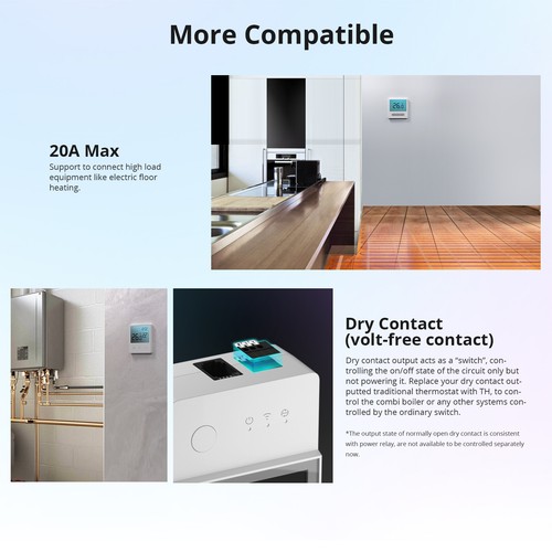 SONOFF TH Elite 20A WiFi Smart Schalter LCD Temperatur Luftfeuchtigkeit Sensor - Bild 9 von 14