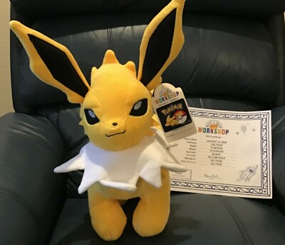 Build A Bear Plush Pokemon Jolteon With Sound & Certificate NWT | eBay