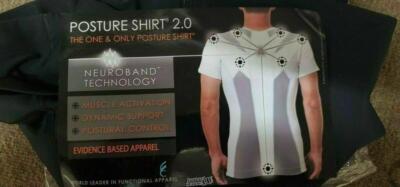 Men's AlignMed Posture Correcting Shirt 2.0 Neuroband Technology Black XXL 2XL