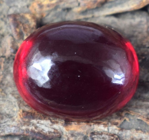 16 Ct Natural Burma Red Ruby 14 x 11 mm Oval Cabochon Gemstone Certified C9722 - Picture 2 of 8