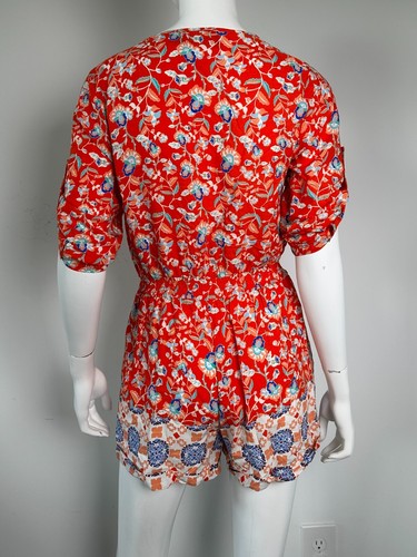 Mameluco Mono Vecindario Minkpink Talla Pequeña Rojo Floral - Imagen 3 de 5