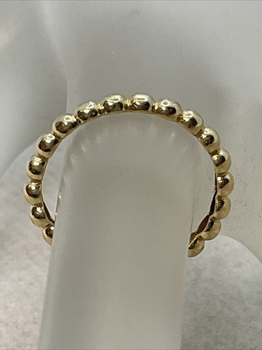 VINTAGE HANDMADE UNUSUAL DESIGN Solid 14K Yellow Gold Wedding Band Ring 1gr. - Bild 9 von 20