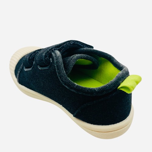 New Toddler Unisex Parker Black Sneakers Hook & Loop Pull On Shoes Cat & Jack - Picture 5 of 6