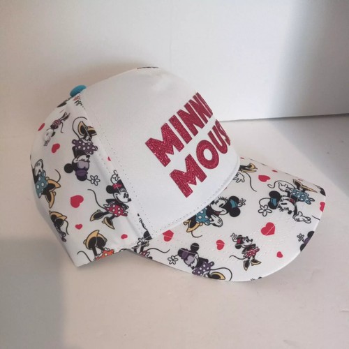 Disney Parks Minnie Mouse Embroidered White/Pink  Snapback Girl's Cap- NWT - Picture 3 of 5
