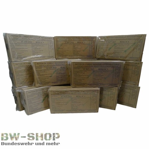 MENÚ ORIGINAL EJÉRCITO FRANCÉS EJÉRCITO MRE EPA RIE RCIR COMIDA CAMPO RACIÓN - Imagen 3 de 3