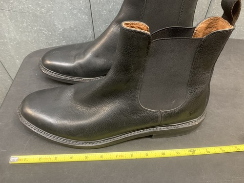 Frye Men's Black Leather Chelsea Boots Size 13 Pull Tab - Picture 15 of 20