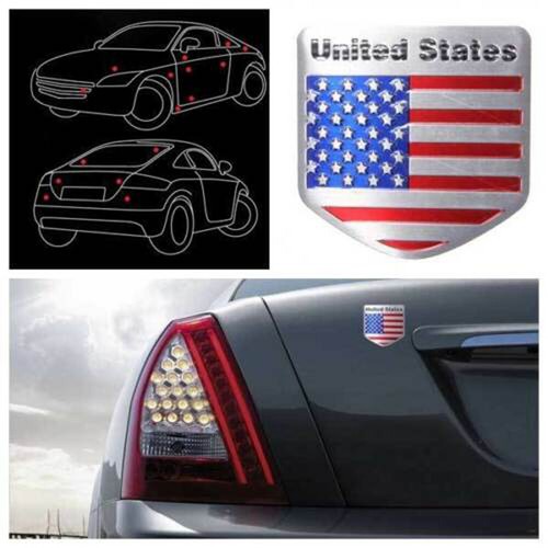 Accesorios de aluminio 3D pegatina coche varios emblema bandera insignia calcomanía parachoques decoración - Imagen 3 de 17