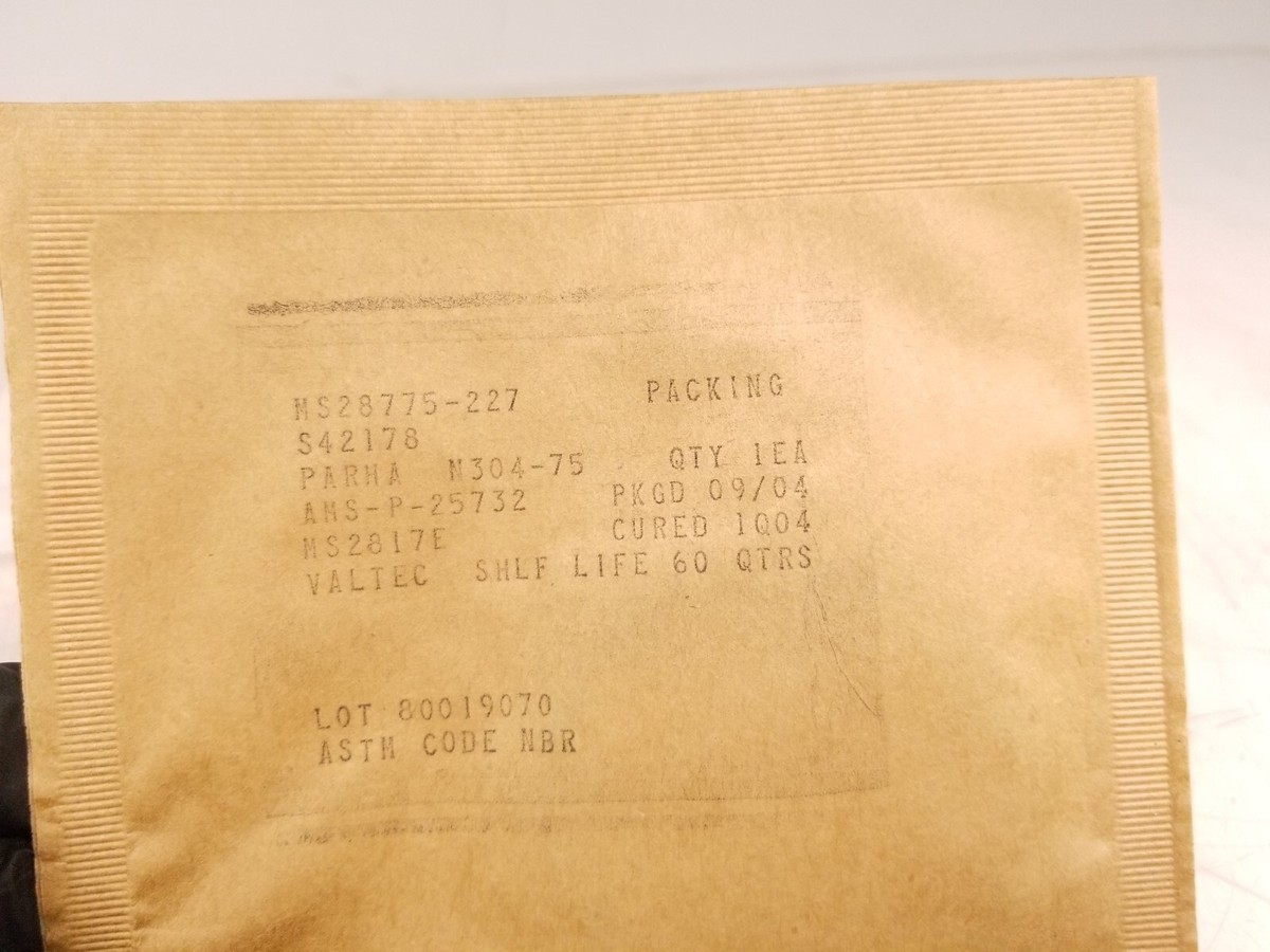 MS28775-227 Packing Free Shipping | eBay