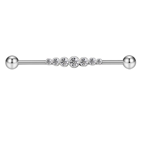 Industrial Scaffold Body Piercing Ear Bar Barbell Stainless Steel 1.6mm 38mm - Picture 40 of 76