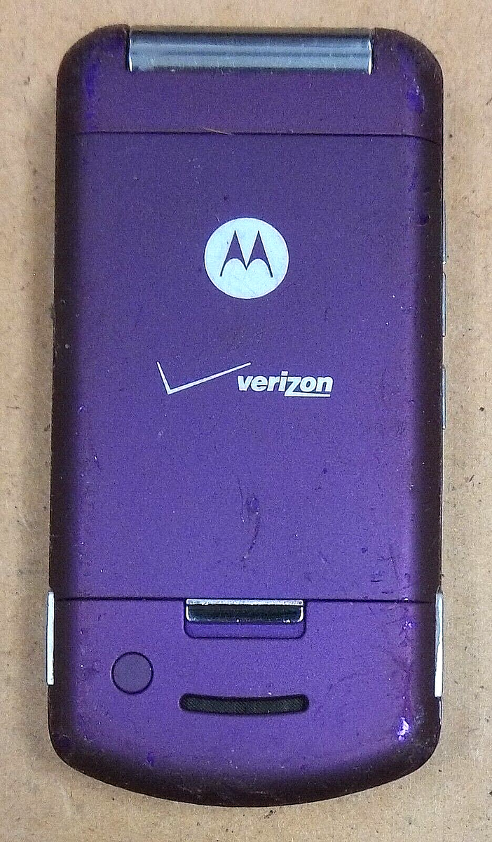 Motorola Moto W755 - Purple and Silver ( Verizon ) Flip Phone