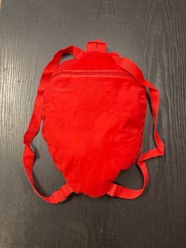 Spiderman Head Plush Lined Backpack Marvel Adjustable Red Straps Rare - Picture 2 of 6
