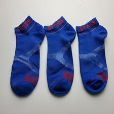 Voxx Life Stasis Neuro Socks No Show Blue Lot Of 3 Pairs Size L Men's 9.5-12.5 