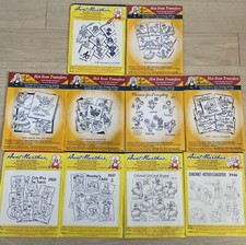 Aunt Martha's Lot of 10 Hot Iron Transfers Cross Stitch Patterns DAYS OF WEEK
