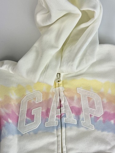 NUEVO CON ETIQUETAS GAP Niños Logo Arco Iris Cremallera Completa Sudadera con Capucha Talla PEQUEÑA (6/7) - Imagen 2 de 4