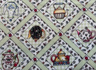 1/2 Yd Mary Engelbreit Quilt Fabric Green Teapot Cup of Kindness Tea Pot Squares