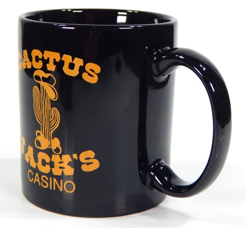 VTG CACTUS JACK'S CASINO CERAMIC MUG CARSON CITY NEVADA GAMING ADVERTISING - Picture 5 of 9