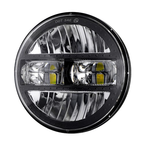 Brightest Black 5 3/4" 5.75" Round LED Headlight Hi/Lo Projector For Motor Bike - Picture 12 of 12