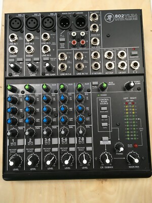Mackie 802VLZ4 8-Channel Analog Low-Noise Mixer w// 3 ONYX Preamps+Free Speaker