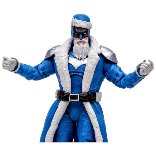 Mcfarlane DC Multiverse Batman Santa Blue Suit Gold Label 7" Figure New In Hand - Picture 5 of 6