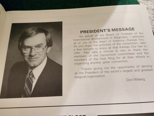 Blackstone IBM 57th Annual Convention Kansas City Missouri 1985 Souvenir Program - Picture 2 of 12