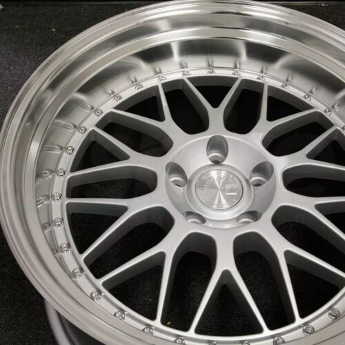 19x9.5 Aodhan AH02 AH2 5x120 +35 Silver 19" Wheels Rims Set(4) 72.6 - Picture 3 of 4