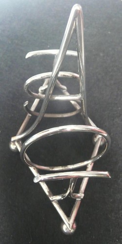 Christopher Dresser Diseño Antiguo TOAST Rack 1904 Excelente y Raro Goldsmiths Co - Imagen 4 de 11
