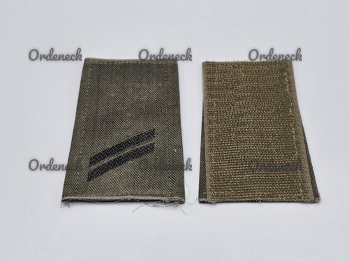 BUNDESWEHR - RANGSCHLAUFEN HEER SCHWARZ AUF OLIV - DIENSTGRAD WÄHLBAR - KLETT! - Picture 13 of 83