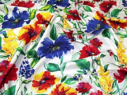John Kaldor Lizzano Cotton Sateen Fabric White - per metre - Picture 1 of 1
