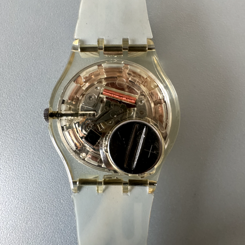 Swatch Watch BRANDNAME Originals Standard Gent GE162 2005 Blue Wristwatch Swiss - Picture 10 of 15