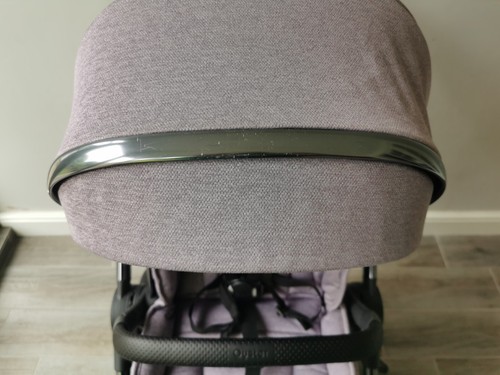 Babystyle Oyster 3 Pushchair Pram - Gun Metal Chassis/Lavender lilac purple - Picture 4 of 24