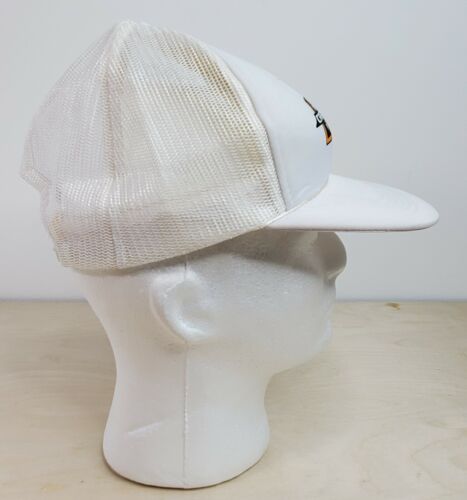 Trucker Hat Mesh Adjustable Snap Back White Green Yellow Bay Cartage Co OSFA - Picture 5 of 10