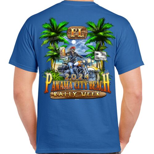 2024 Panama City Beach Rally Week Freedom & Beer T-Shirt - Picture 3 of 12