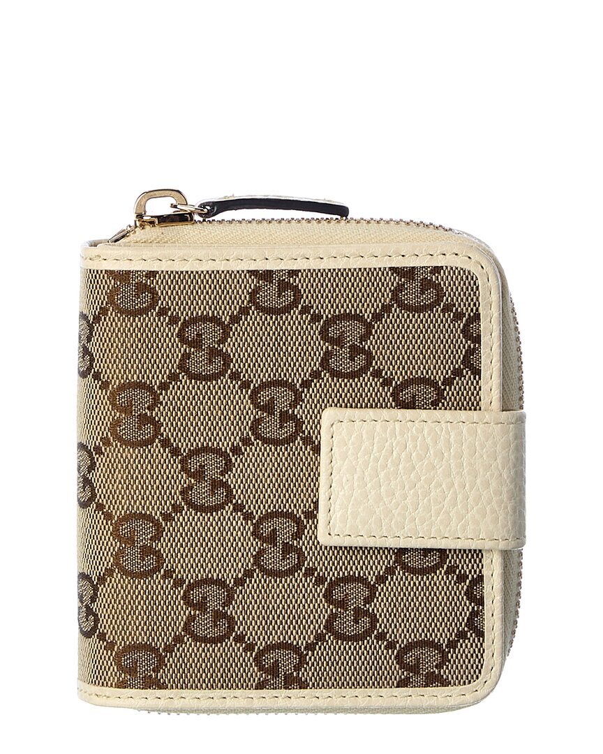 Женское портмоне Gucci Gg из холста и кожи для монет