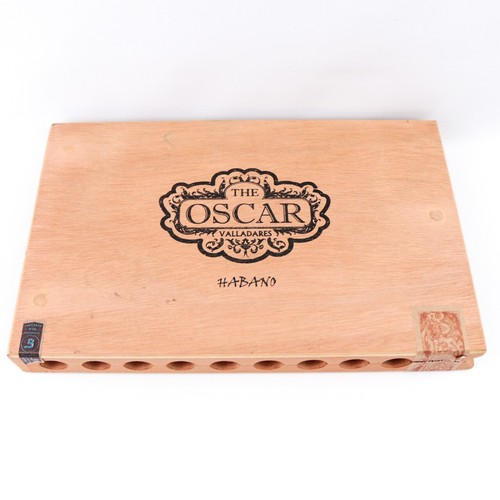 Caja de cigarros de madera vacía The Oscar Habano 6 x 52 11,5" x 7,5" x 1,25" - Imagen 4 de 12