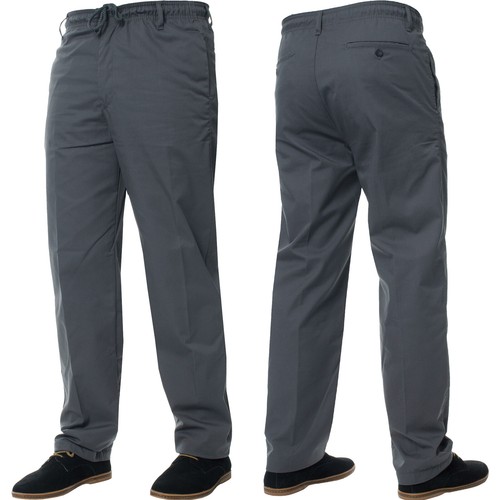 Kruze Rugby Trousers Hombre Elástico Cintura Casual Elegante Trabajo Pants Todas - Imagen 18 de 27
