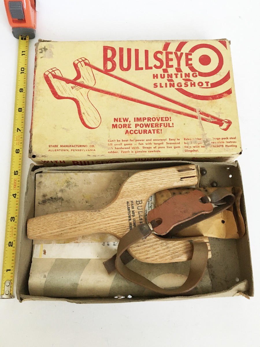 VTG Antique Stark Mfg Hunting Wood SlingShot Bullseye WHAM-O