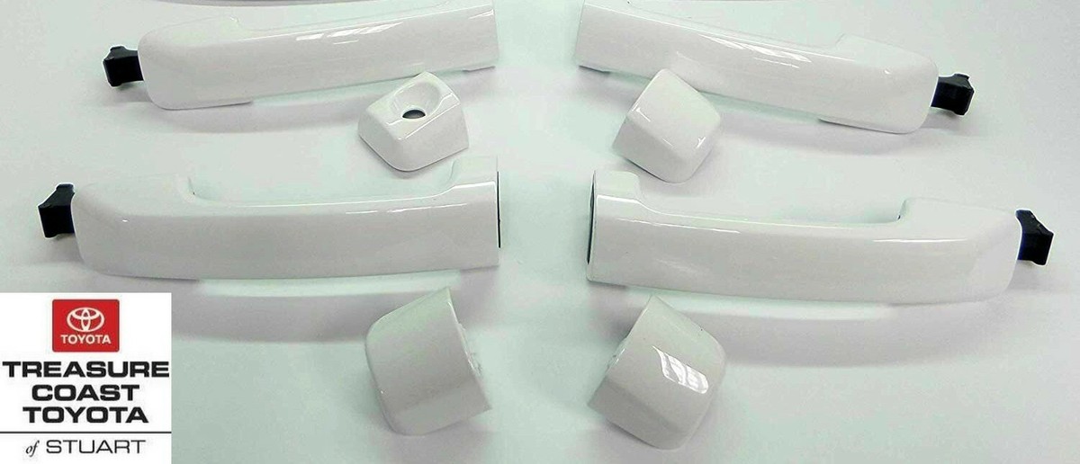 NEW OEM TOYOTA TUNDRA & SEQUOIA DOOR HANDLE COVERS 040 SUPER WHITE