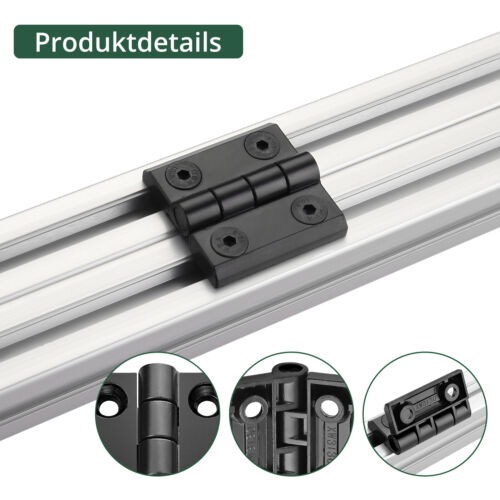Scharnier Klappscharnier Zinklegierung Torscharniere für 30/40Serie M6 Aluprofil - Bild 4 von 71