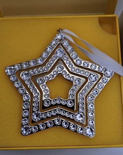 Swarovski Crystal Holiday Magic Star Ornament, Large, Gold Tone 5655938 MIB - Picture 4 of 7