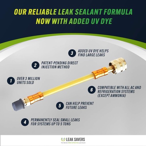 Direct Inject UV - Refrigerant Leak Sealer with Added UV Dye to Detect Large ... - Picture 4 of 6