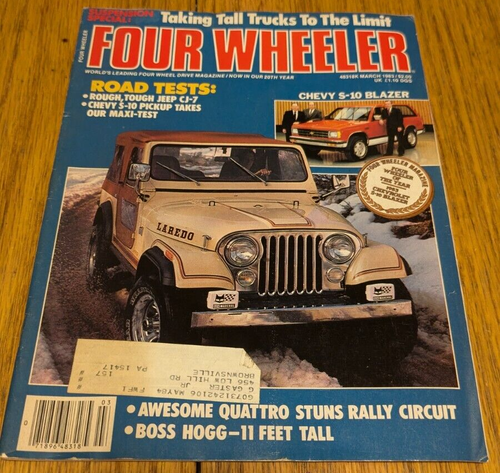 Four Wheeler March  1983 -Road Tests - CJ7 - Chevy S-10    Vol 20 No 3 - Imagen 1 de 16