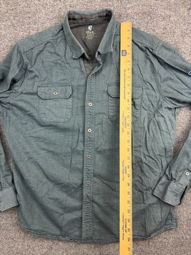 Kuhl Descendr Flannel Shirt Men's XL Blue Lightweight Casual Button Up Outdoor - Picture 5 of 8