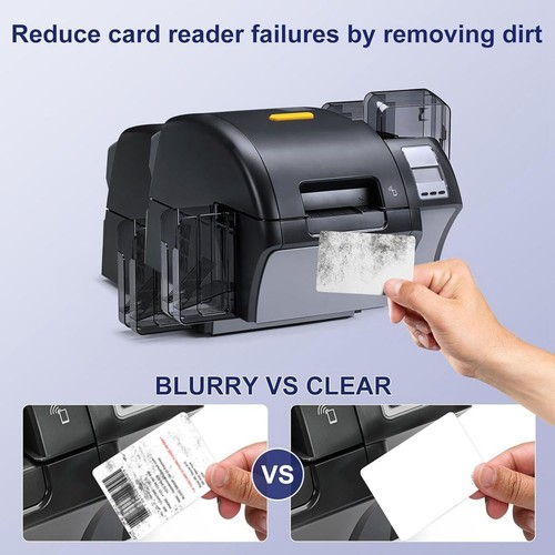 50pcs Credit Card Reader Cleaner POS Swipe Terminal Cleaning Cards - Picture 3 of 12